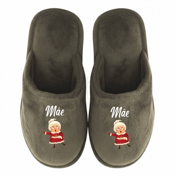 Chinelo Personalizado Pelucia Natalina