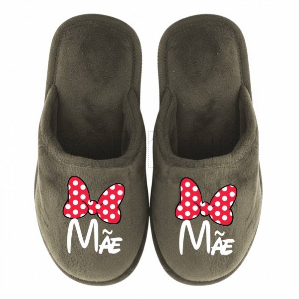 Chinelo Personalizado Pelucia Minnie 