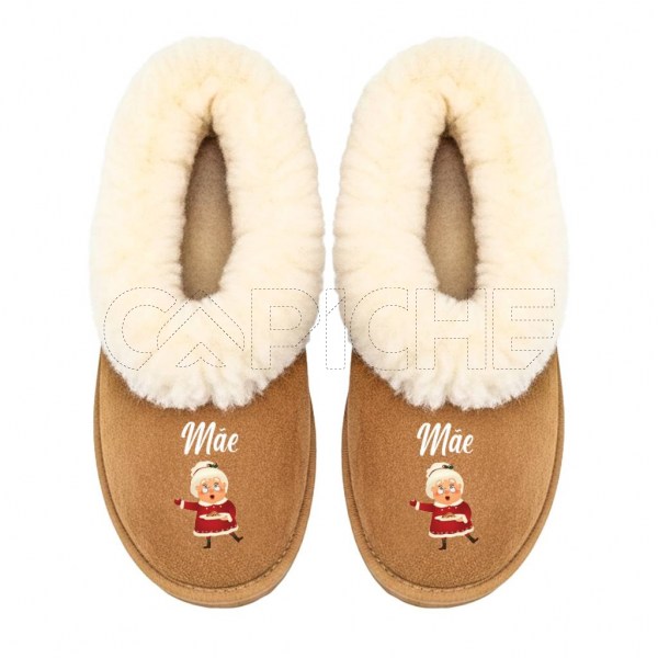 Chinelo Personalizado Pelucia Natalina