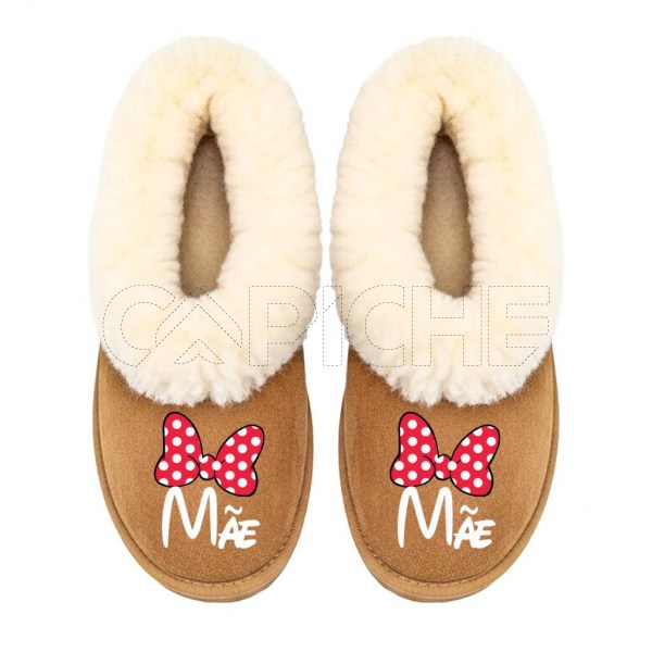 Chinelo Personalizado Pelucia Minnie 