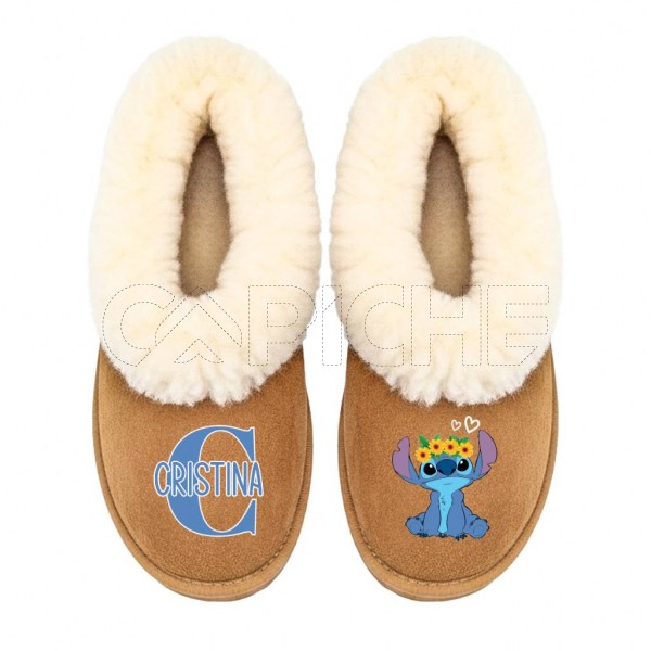 Chinelo Personalizado Stitch Floral