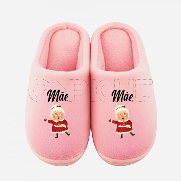 Chinelo Personalizado Pelucia Natalina