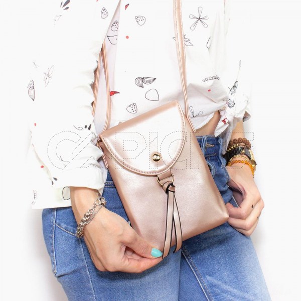 Bolsa da telemóvel Franja Pink