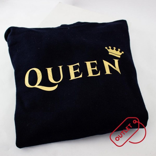Estampa Impressa Sweater C/ Capuz Preto S