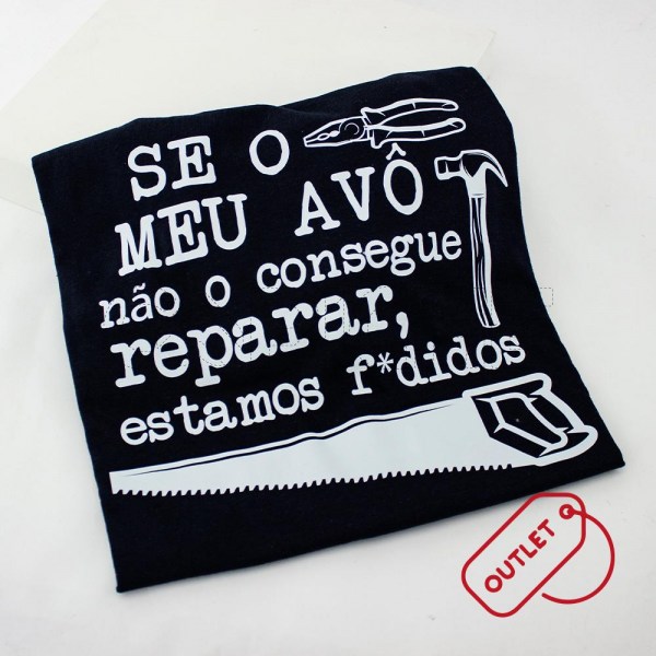 Estampa Impressa Sweater Preta XL