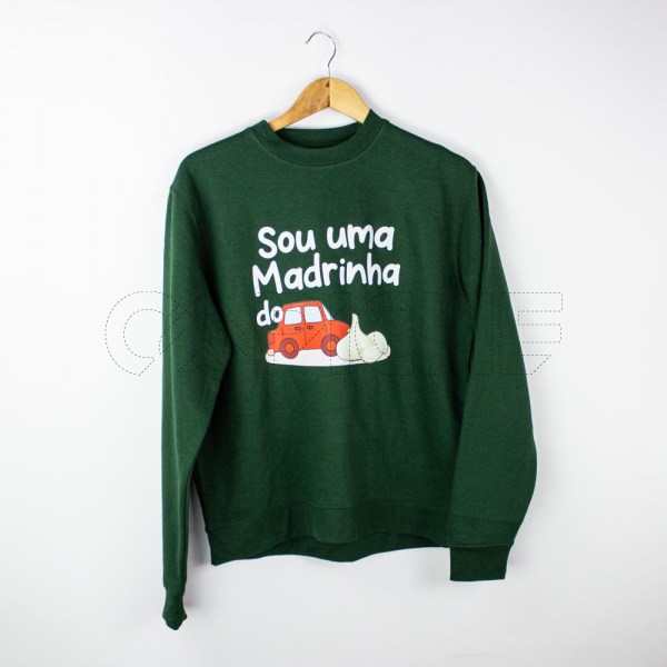 Estampa Impressa Sweater Verde Escuro M
