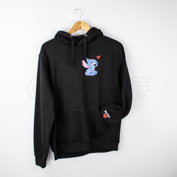 Estampa Impressa Sweater C/ capuz Preto M