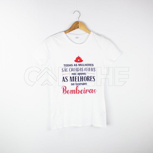 Estampa Impressa T-shirt cintada Branco L