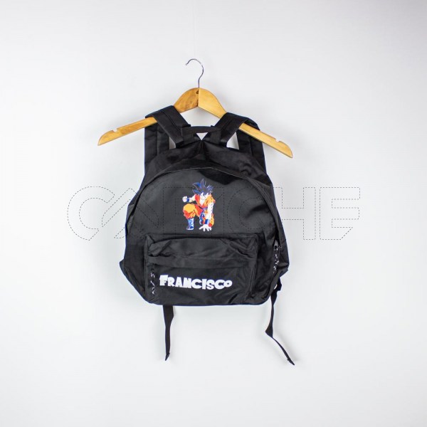 Estampa Impressa Mochila Escolar Preta Francisco