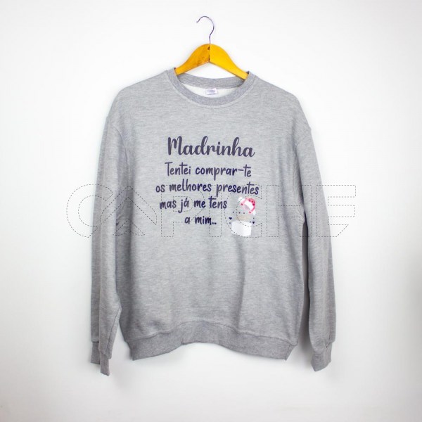 Estampa Impressa Sweater Cinza Clara L  José