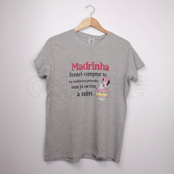 Estampa Impressa T-shirt Cintada  2XL Cinzento