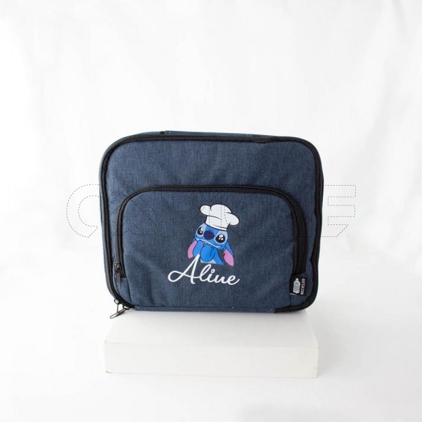 Estampa Impressa Lancheira Stampex Azul Aline