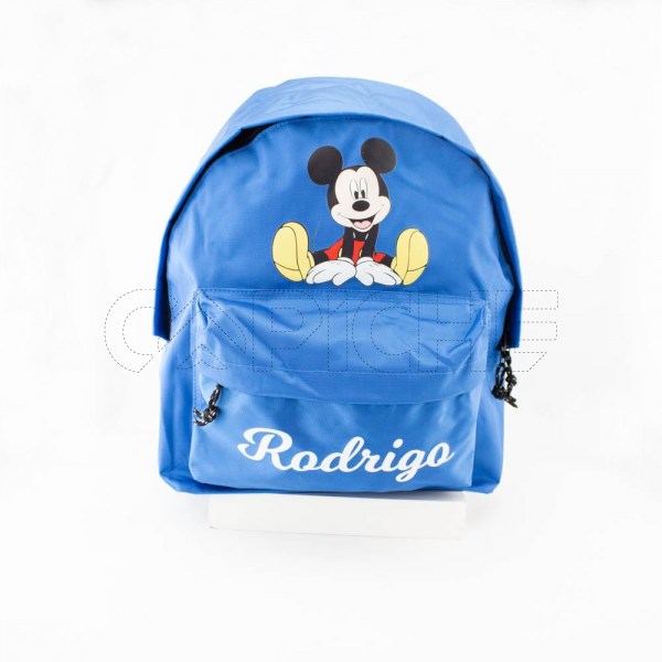 Estampa Impressa Mochila Escolar Azul Royal Rodrigo