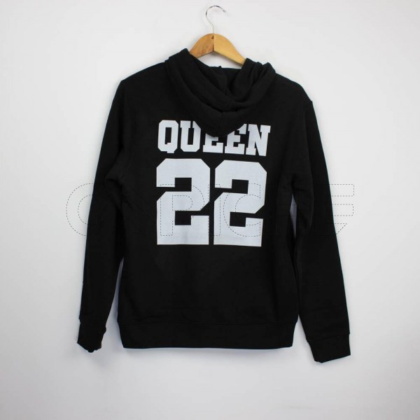 Estampa Impressa Sweater C/capuz Preto S