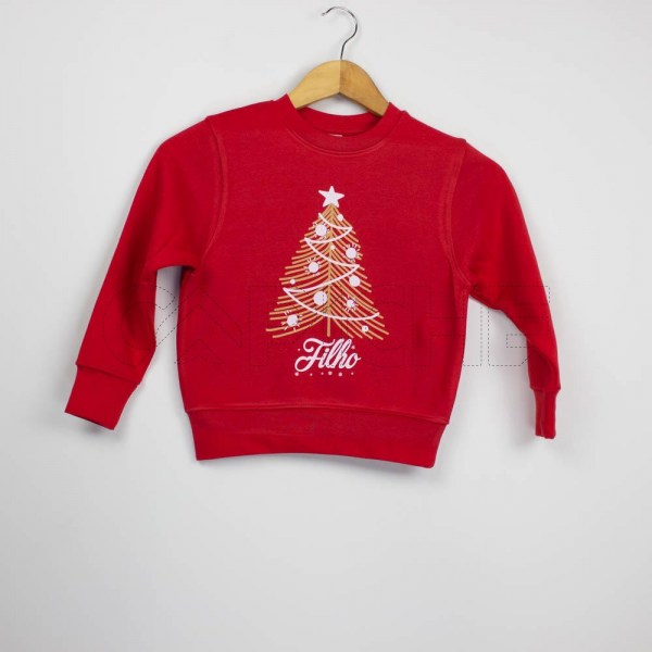 Estampa Impressa Sweater criança 3/4 anos Vermelha Filho