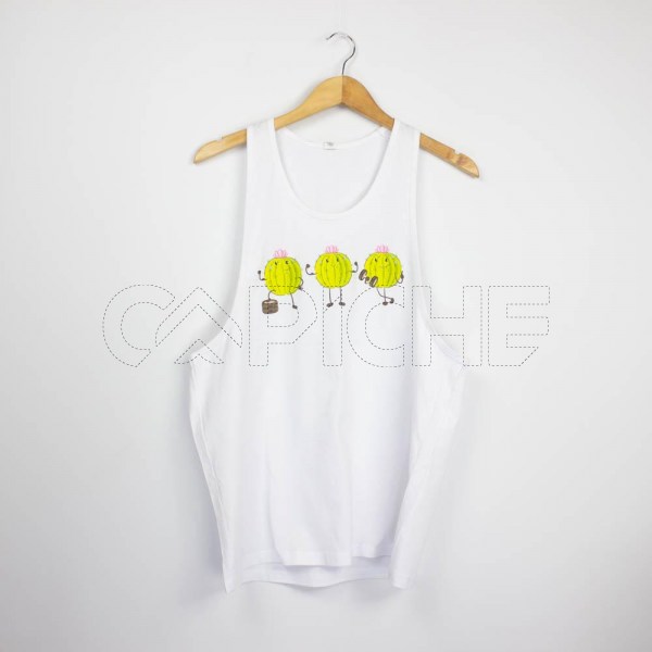 Estampa Impressa T-shirt Cava Unissexo Branca M