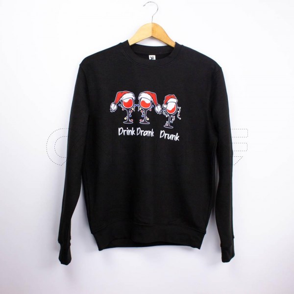 Estampa Impressa Sweater Preta S
