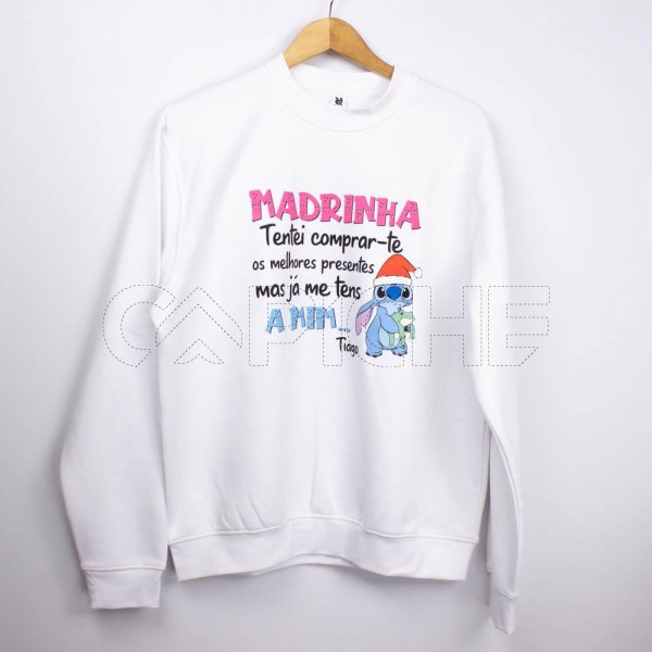 Estampa Impressa Sweater Branca L Tiago