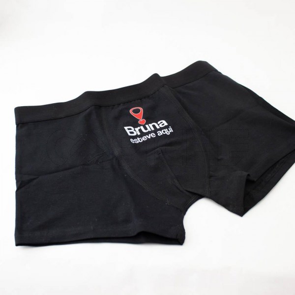 Estampa Impressa Boxer Preto S-M Bruna