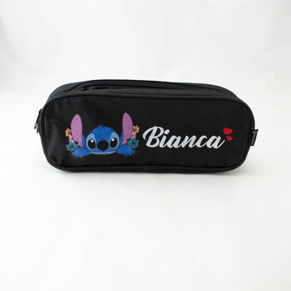 Estampa Impressa Estojo Duplo Preto Bianca