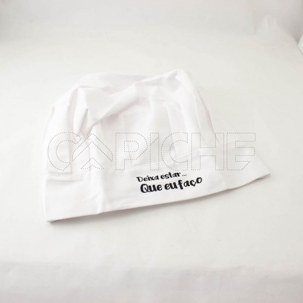 Estampa Impressa Chapéu Cozinheiro Branco