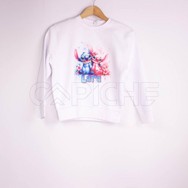 Estampa Impressa Sweater Branca 7/8 anos Lara