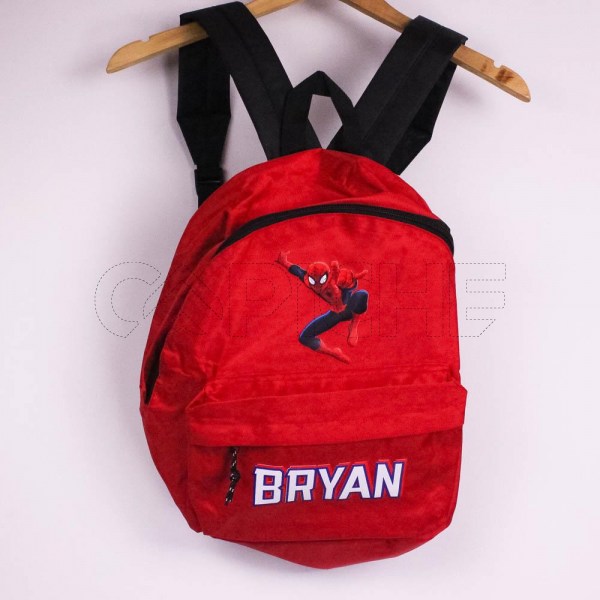 Estampa Impressa Mochila Escolar Vermelha Bryan