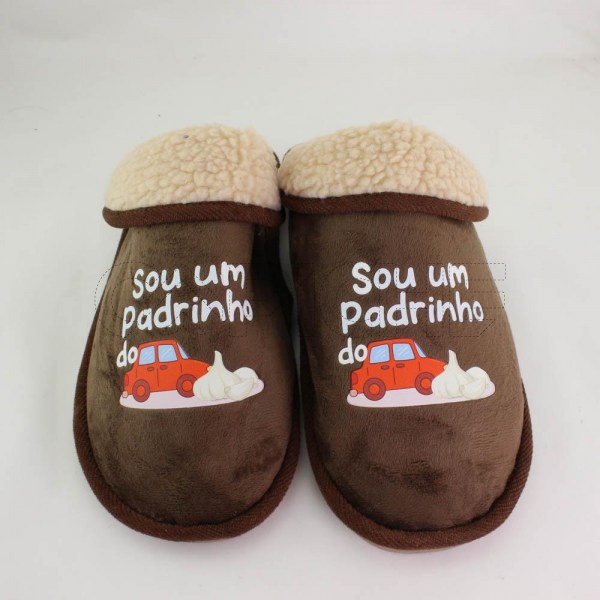 Estampa Impressa Chinelo Gaya Castanho 44-45