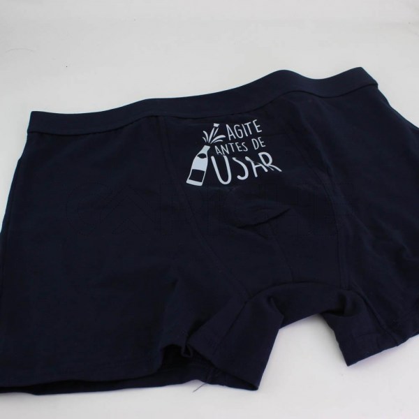 Estampa Impressa Boxer L-XL Azul Escuro