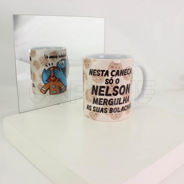 Estampa Sublimada Caneca Normal Nelson