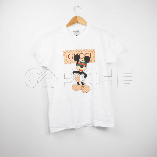 Estampa Impressa T-shirt Branca S