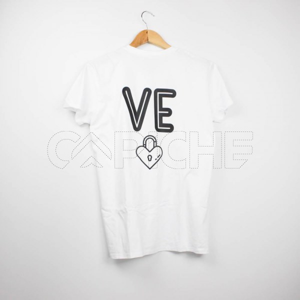 Estampa Impressa T-shirt Branca S