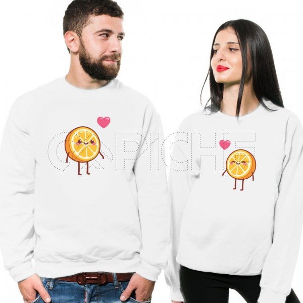 Sweater Casal Meia Laranja