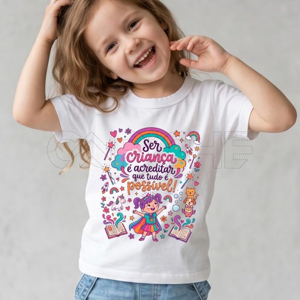 Tshirt Criança Acreditar