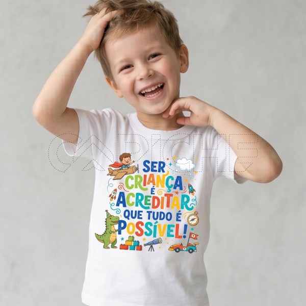 Tshirt Criança Acreditar