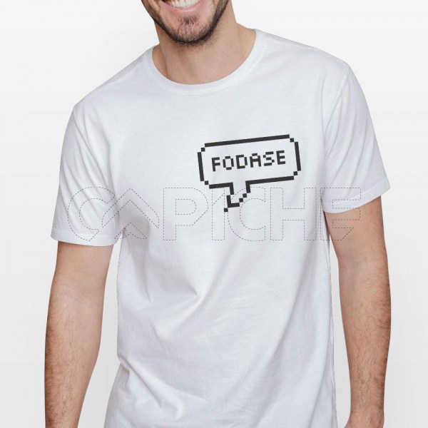 Tshirt Homem Frase Pixel Personalizável