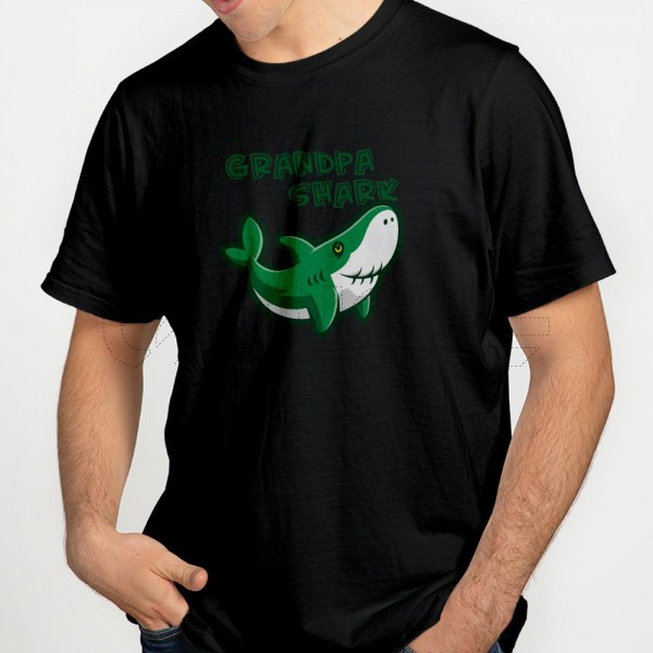 Tshirt Homem Daddy Shark