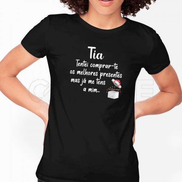 Tshirt Senhora  Presente sou eu