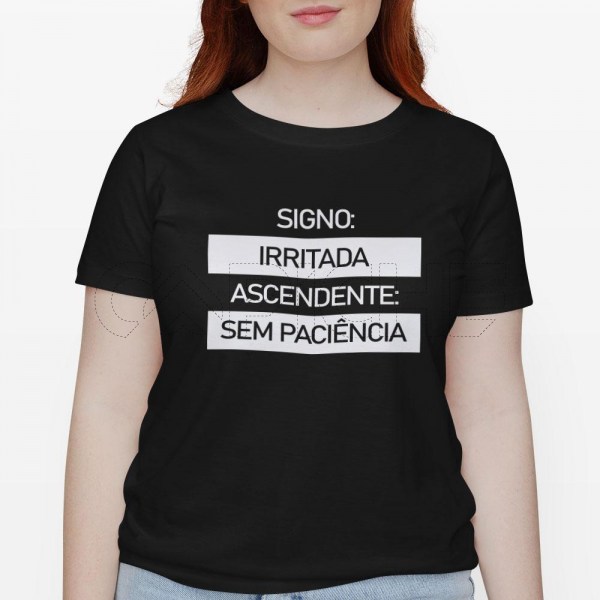 Tshirt Senhora Signo Irritada