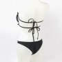 Conjunto bikini Cortina preto