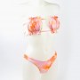 Conjunto bikini Tie Dye Cortina Laranja
