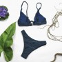 Conjunto bikini Babado Azul