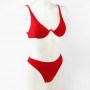 Conjunto bikini Babado Vermelho