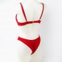 Conjunto bikini Babado Vermelho