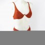 Conjunto bikini Babado castanho