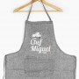 Avental Cinza Chef Personalizável