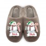 Chinelo Personalizado Pelucia boneco Neve