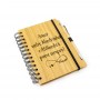 Caderno Bambu Amor Forever