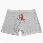 Boxer Homem Foto e Nome Personalizado