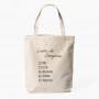Saco Tote Bag Lista de Compras
